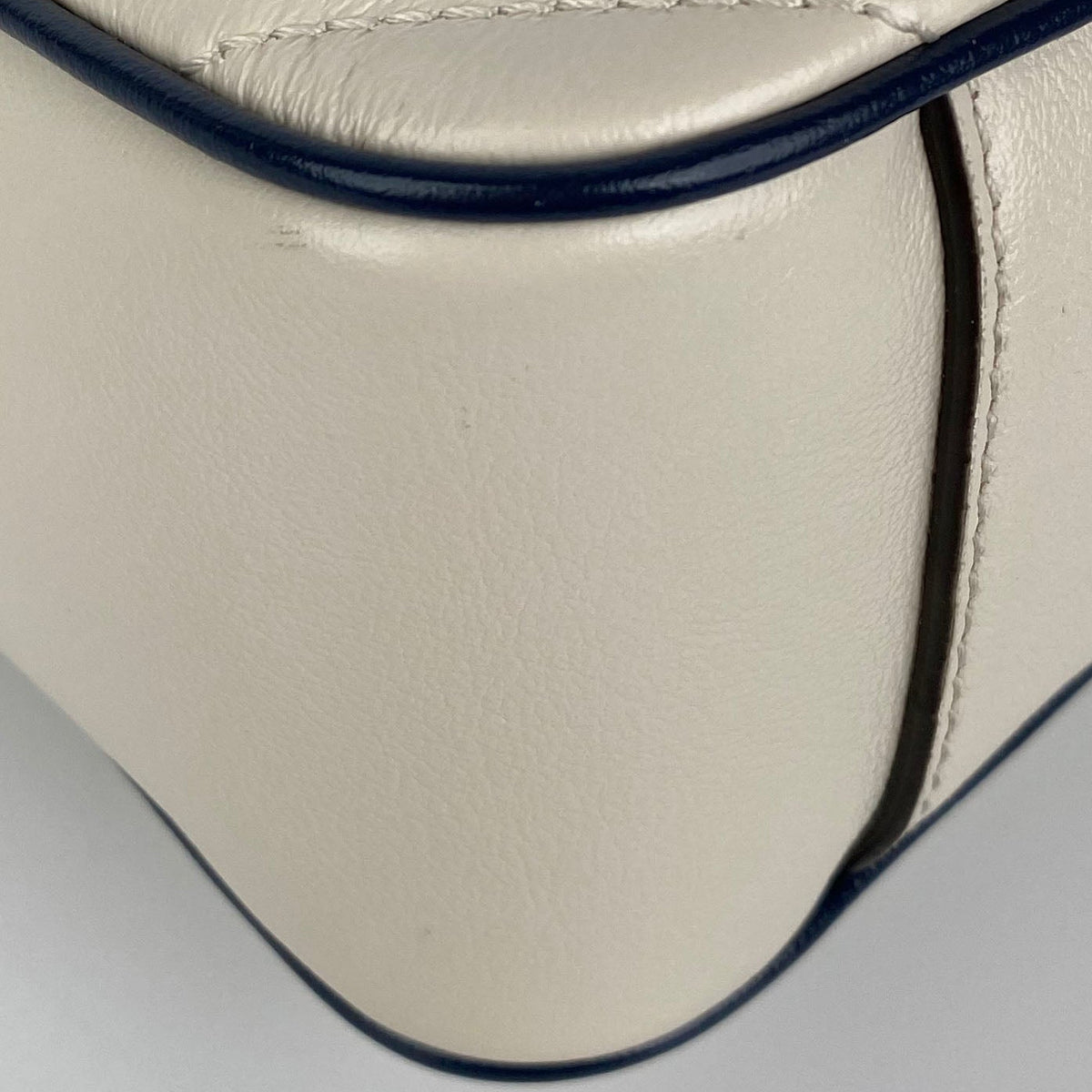 Gucci GG Marmont Torchon White & Blue Shoulder Bag
