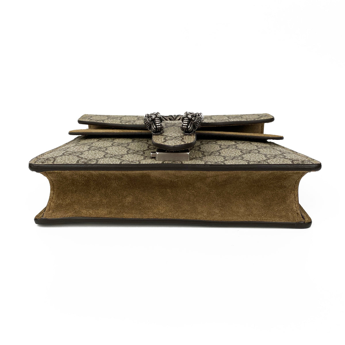 Gucci GG Supreme Mini Dionysus Bag with Taupe Trim