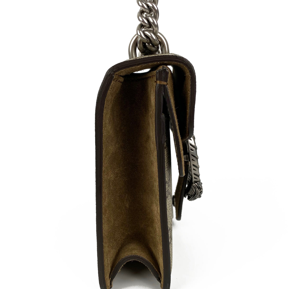 Gucci GG Supreme Mini Dionysus Bag with Taupe Trim