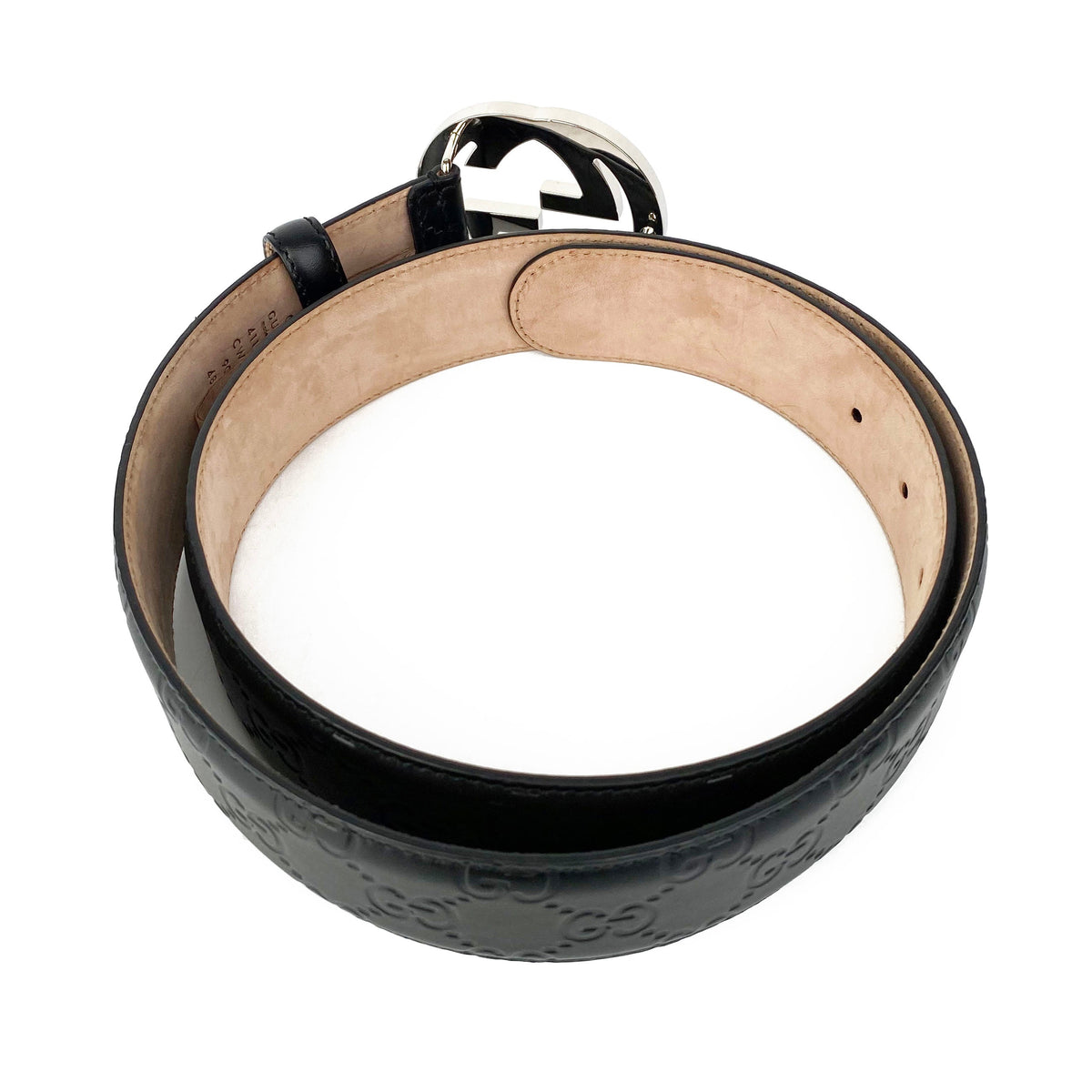 Gucci Men's Black Signature Belt 90