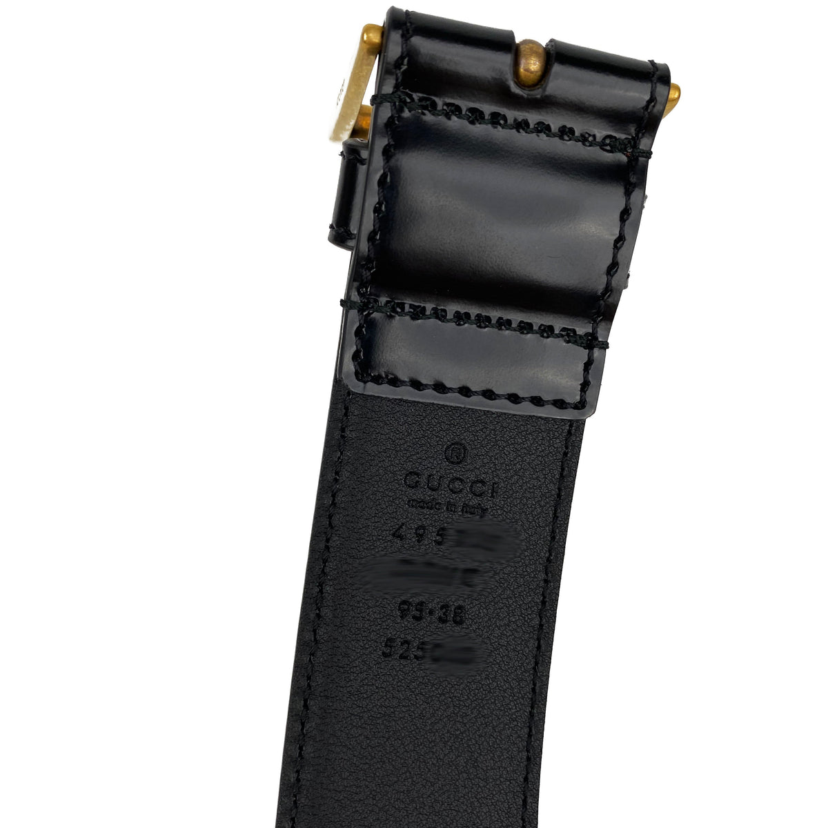 Gucci Men's Leather Belt with Web 95