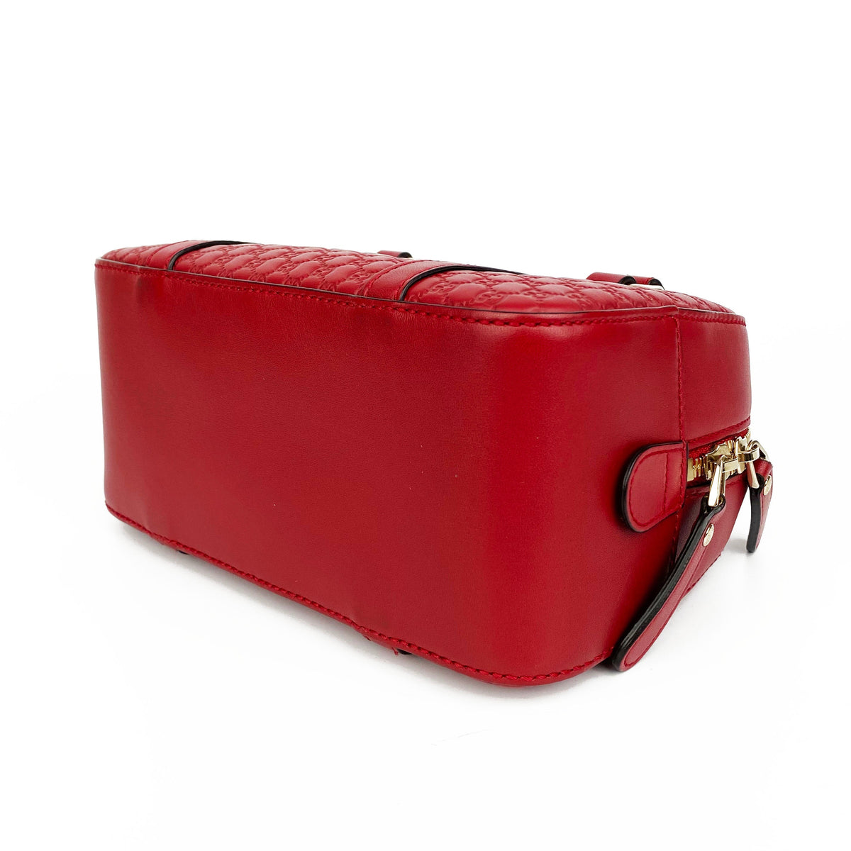 Gucci Red Small Guccissima Shoulder Bag