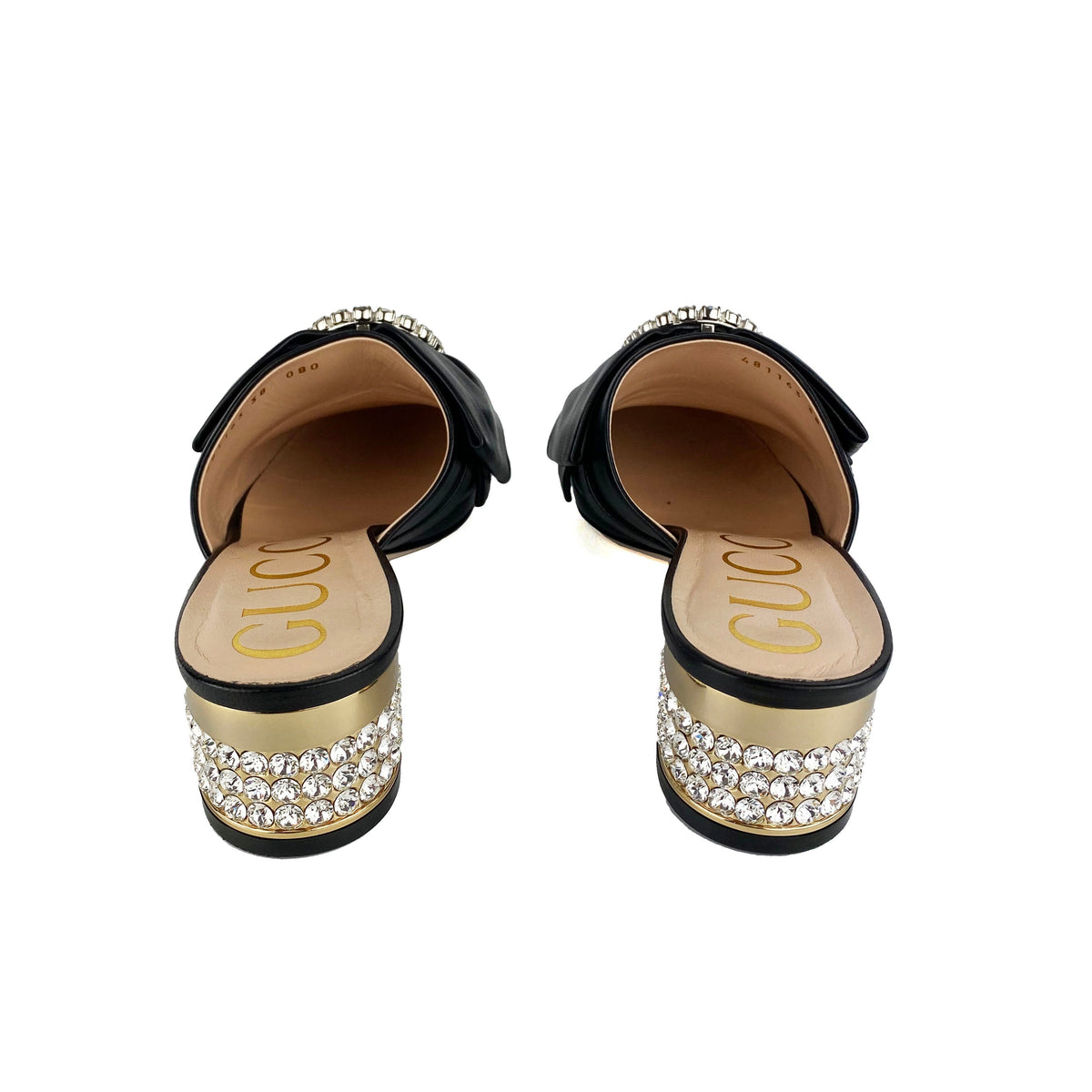 Gucci Ilse Crystal Bow Loafers 38