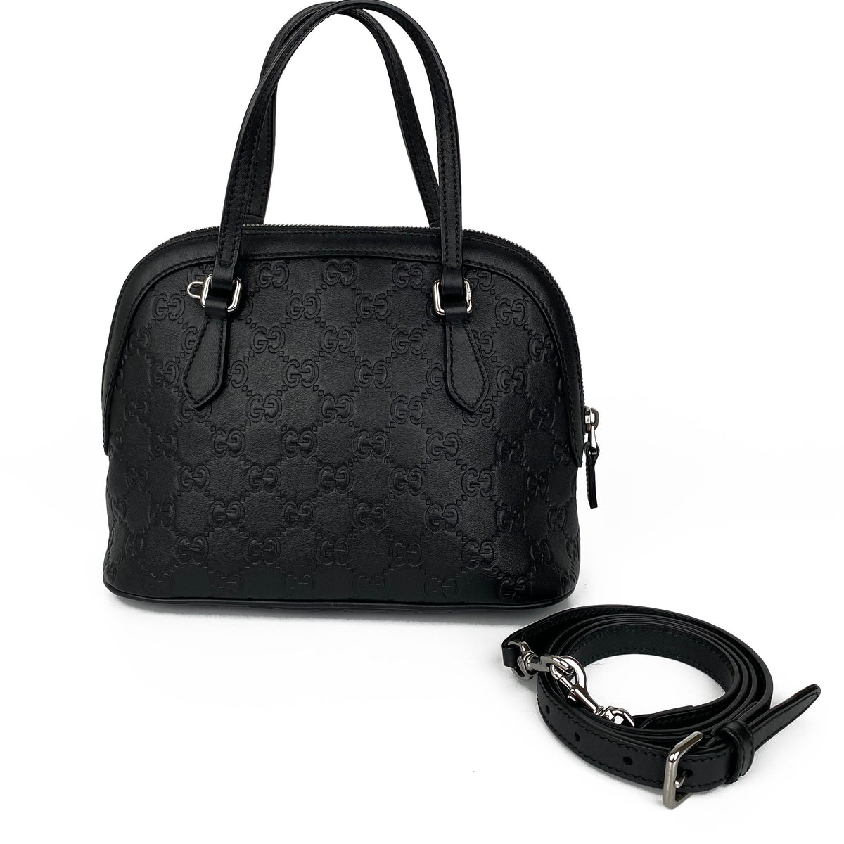 Gucci Small Black GG Shoulder Bag
