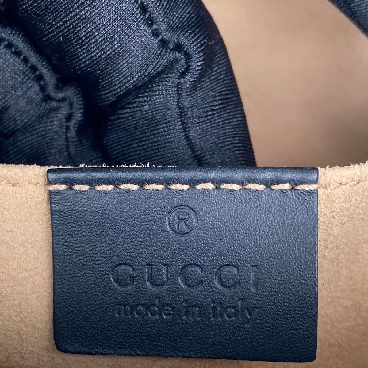 Gucci Small Monogram Bees Padlock Bag