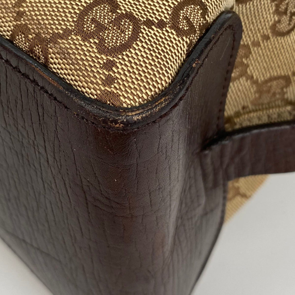 Gucci Vintage Belt Monogram Tote Bag