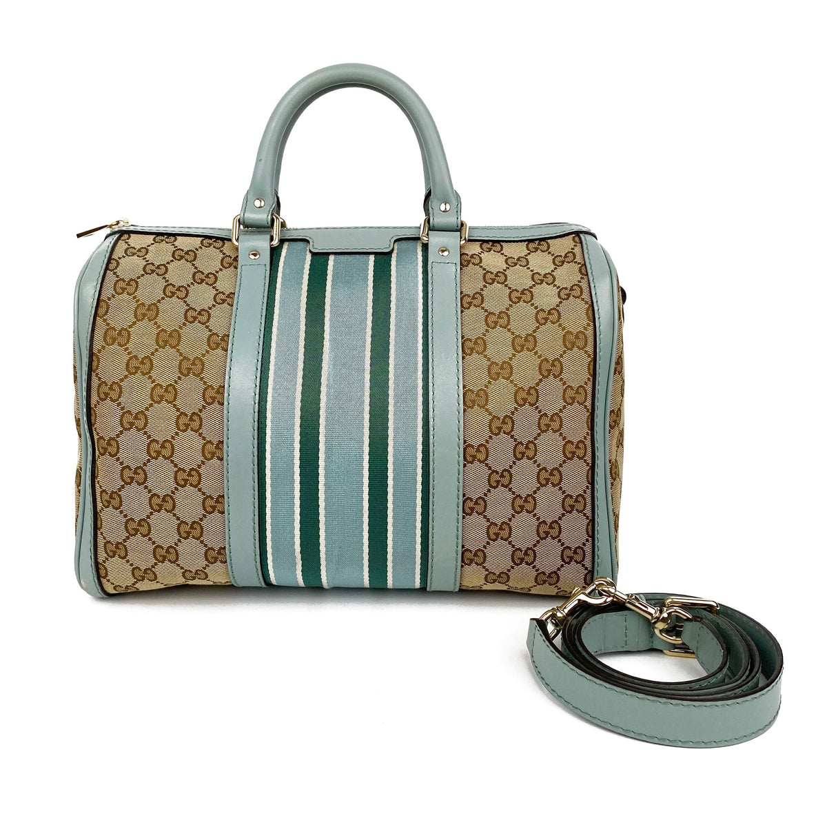 Gucci Vintage GG Monogram Medium Boston Bag