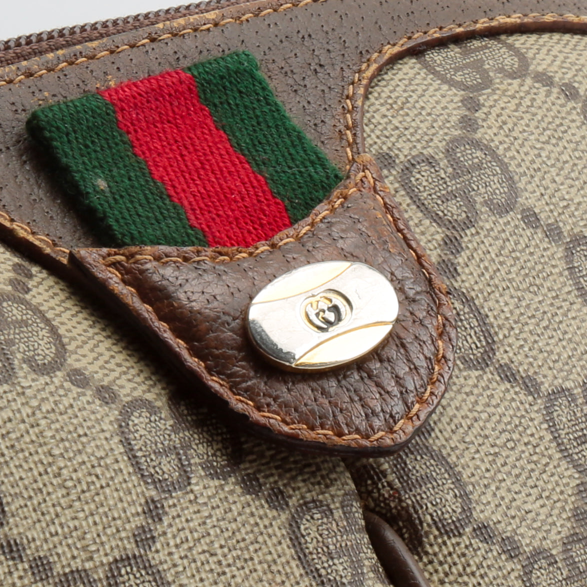 GUCCI Vintage GG Plus Canvas Web Crossbody - FINAL SALE OUTLET