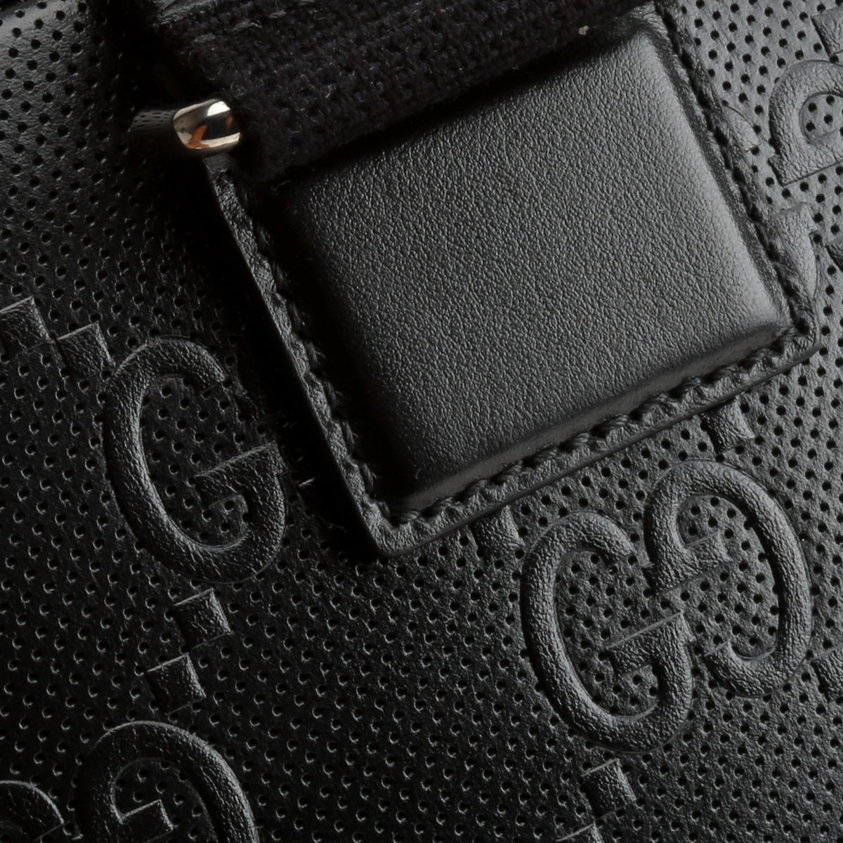 GUCCI GG Embossed Sling Bag - Black