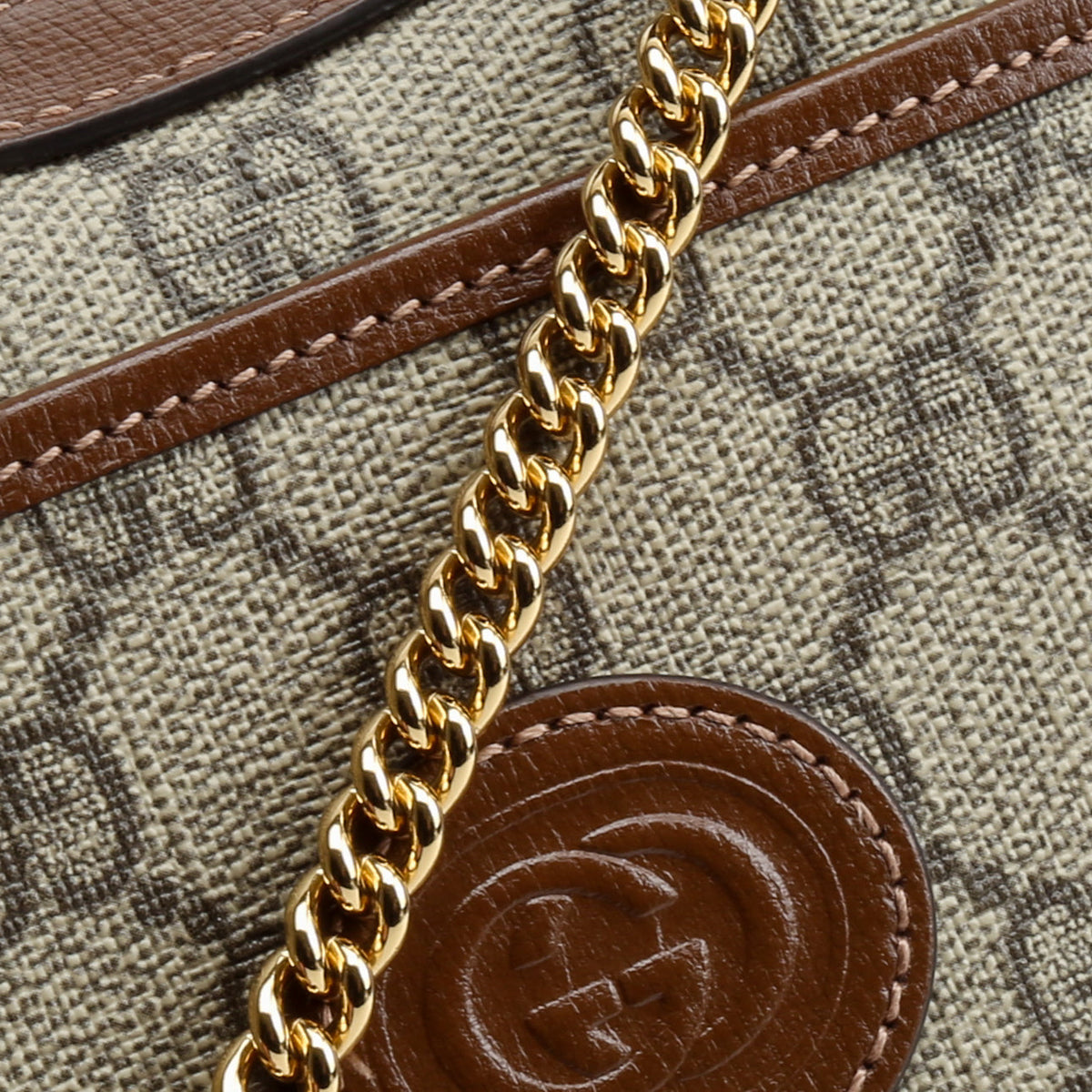 GUCCI GG Supreme Half Moon Shaped Mini Bag