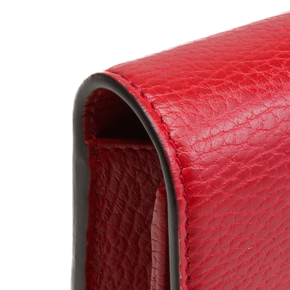 GUCCI Icon Interlocking G Wallet on Chain - Red