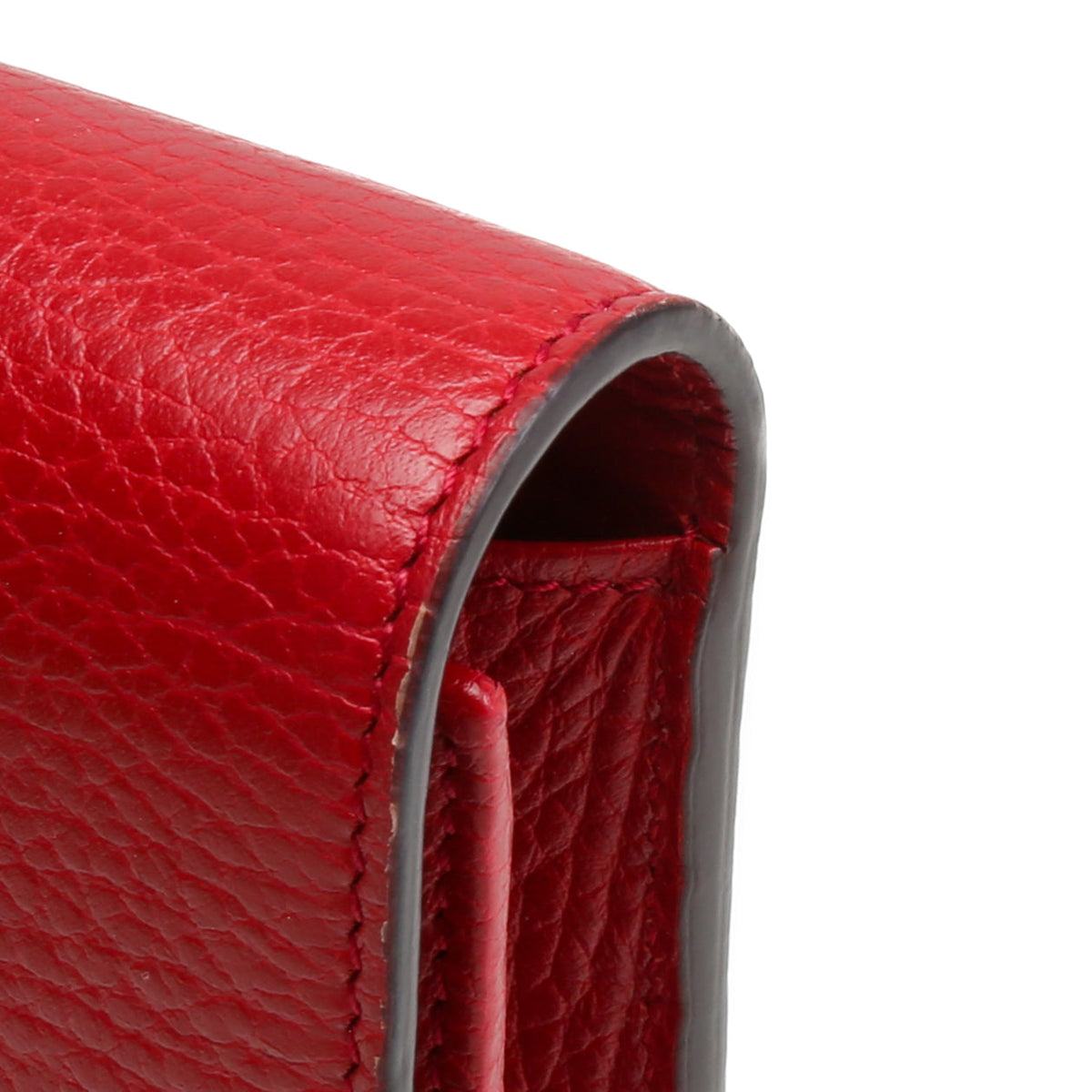 GUCCI Icon Interlocking G Wallet on Chain - Red
