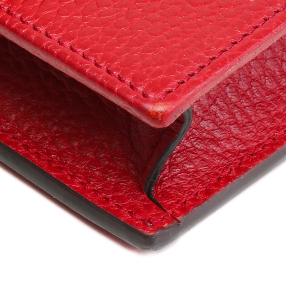 GUCCI Icon Interlocking G Wallet on Chain - Red