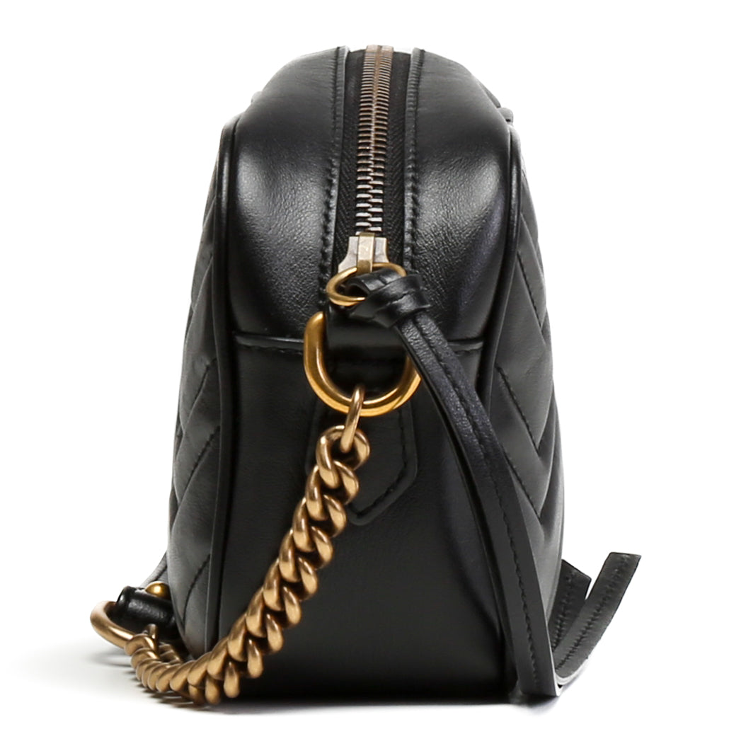 GUCCI GG Marmont Mini Shoulder Bag- Black
