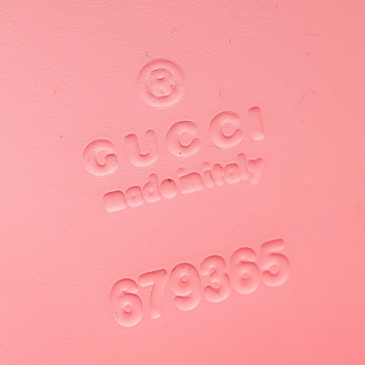 Gucci Pink GG Motif Rubber Tote Bag