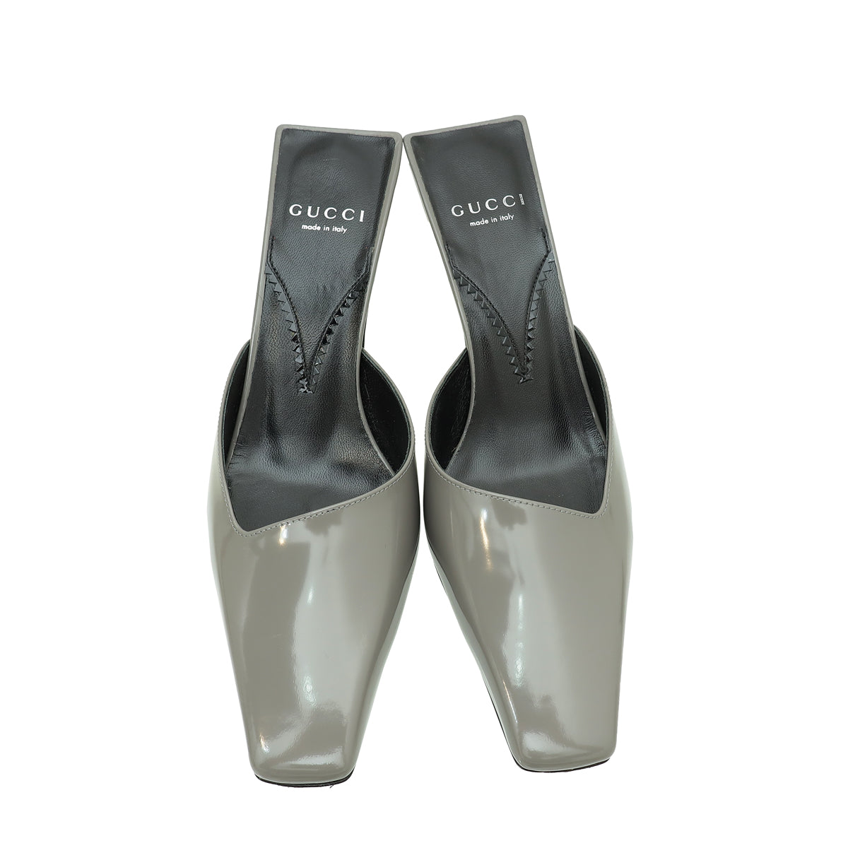 Gucci Dusty Grey Interlocking G Mules 37