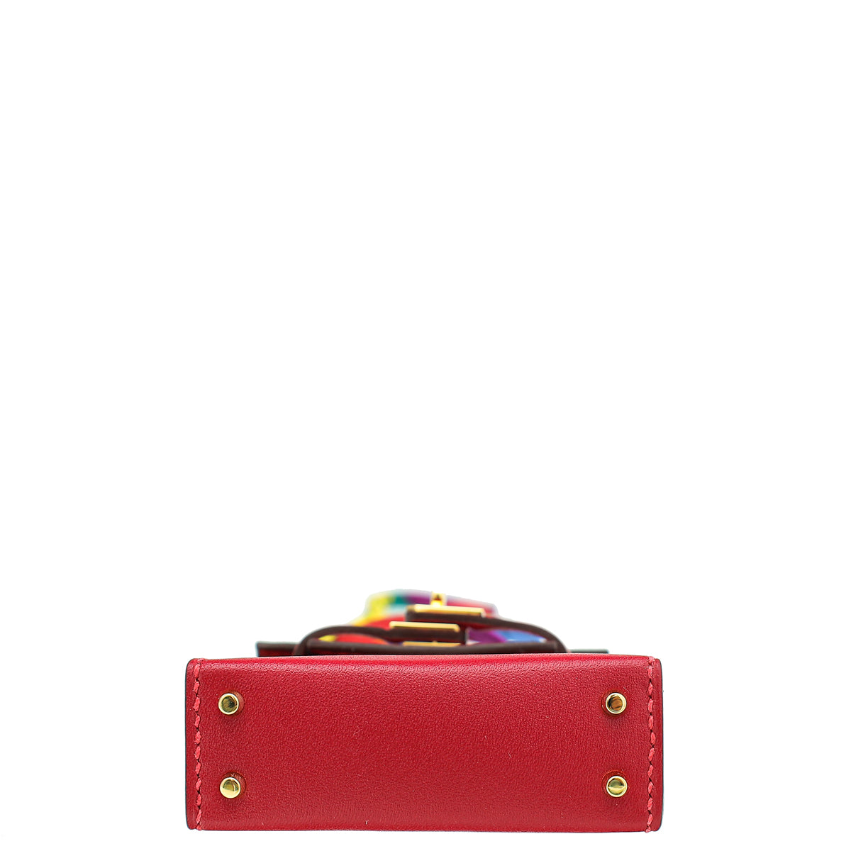 Top quality Hermes Rouge Vif Kelly Micro Twilly Bag Charm