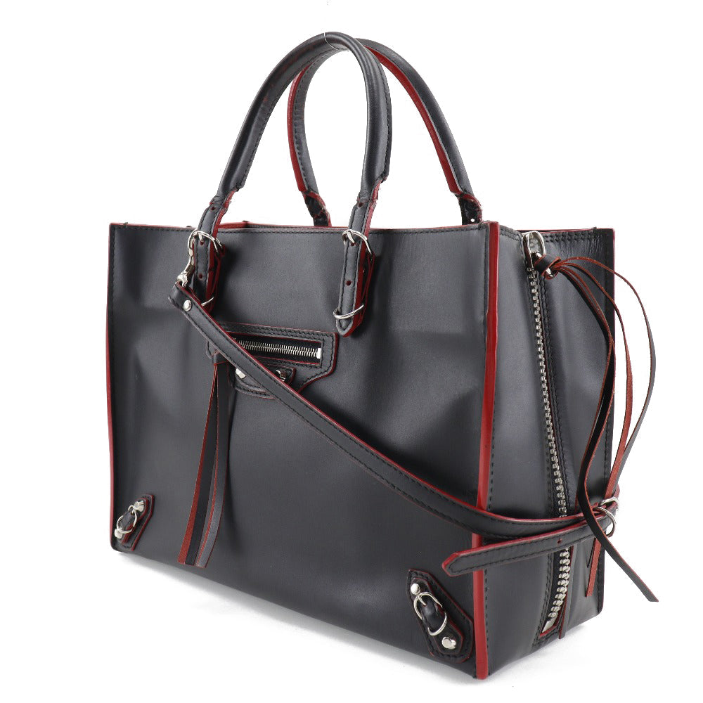 balenciaga Paper A6 Handbag Black/Red