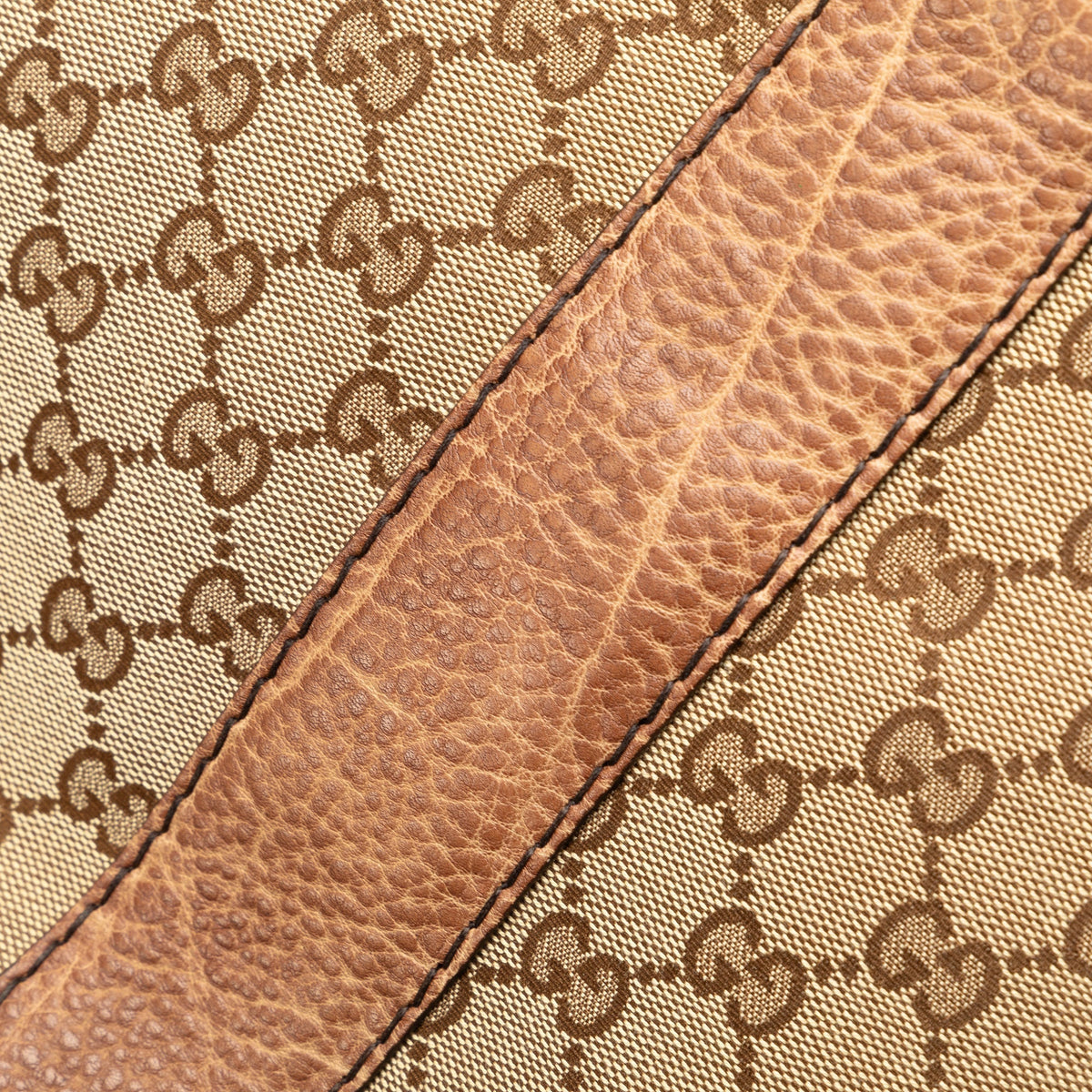 GUCCI GG Canvas Bamboo Libeccio Tote Bag