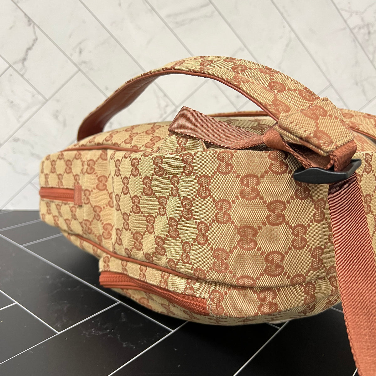 BRAND NEW Gucci NY Yankees Canvas Large Backpack