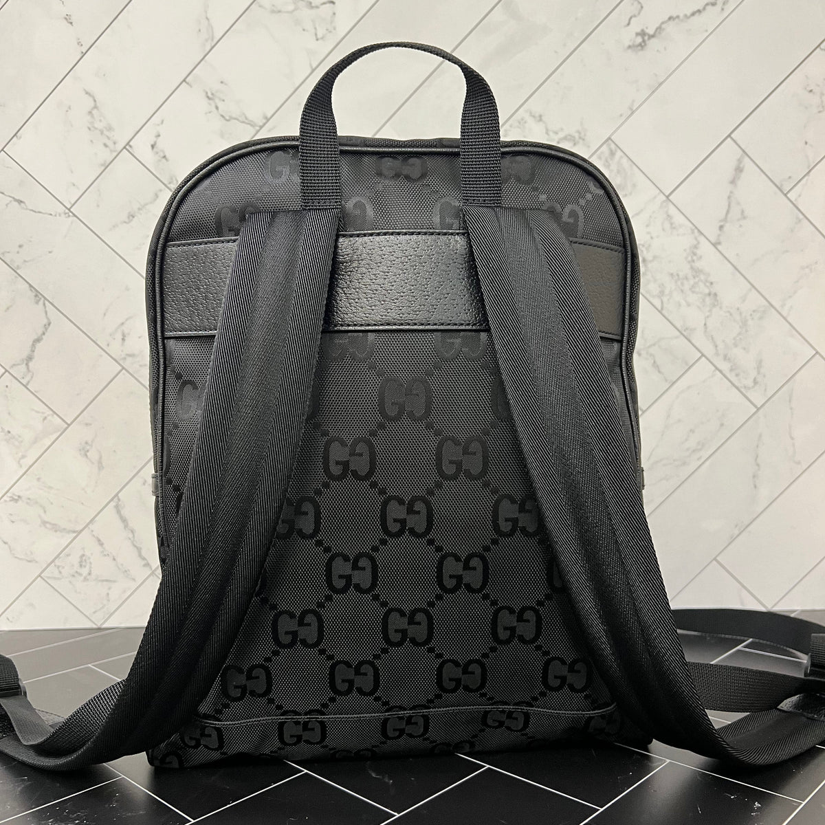 BRAND Gucci Black Nylon Off The Grid Large Backpack