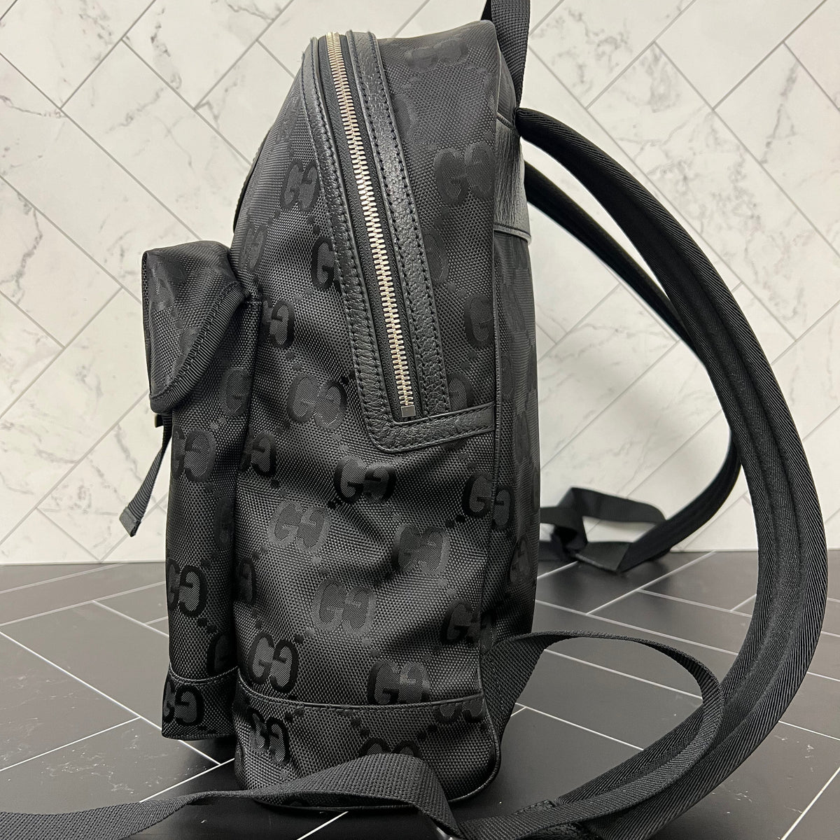 BRAND Gucci Black Nylon Off The Grid Large Backpack