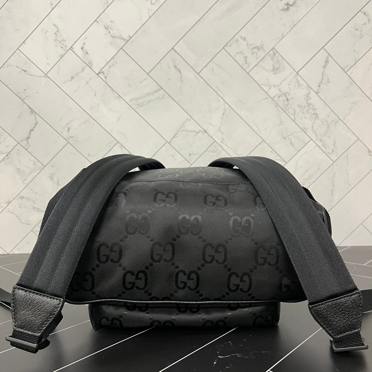 BRAND Gucci Black Nylon Off The Grid Large Backpack