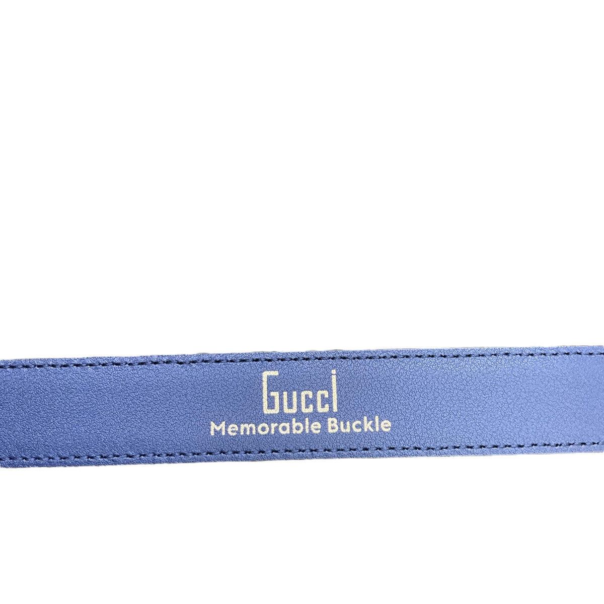 Gucci Navy Blue GG Belt Size 95