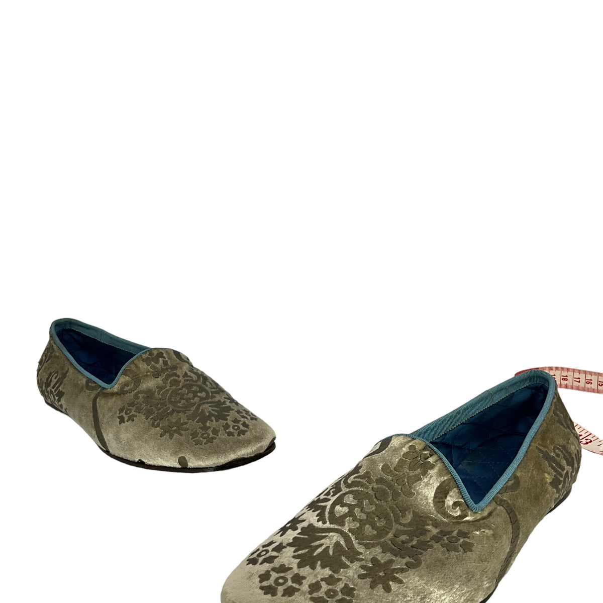 Gucci Gold Brocade Flats Size 7.5