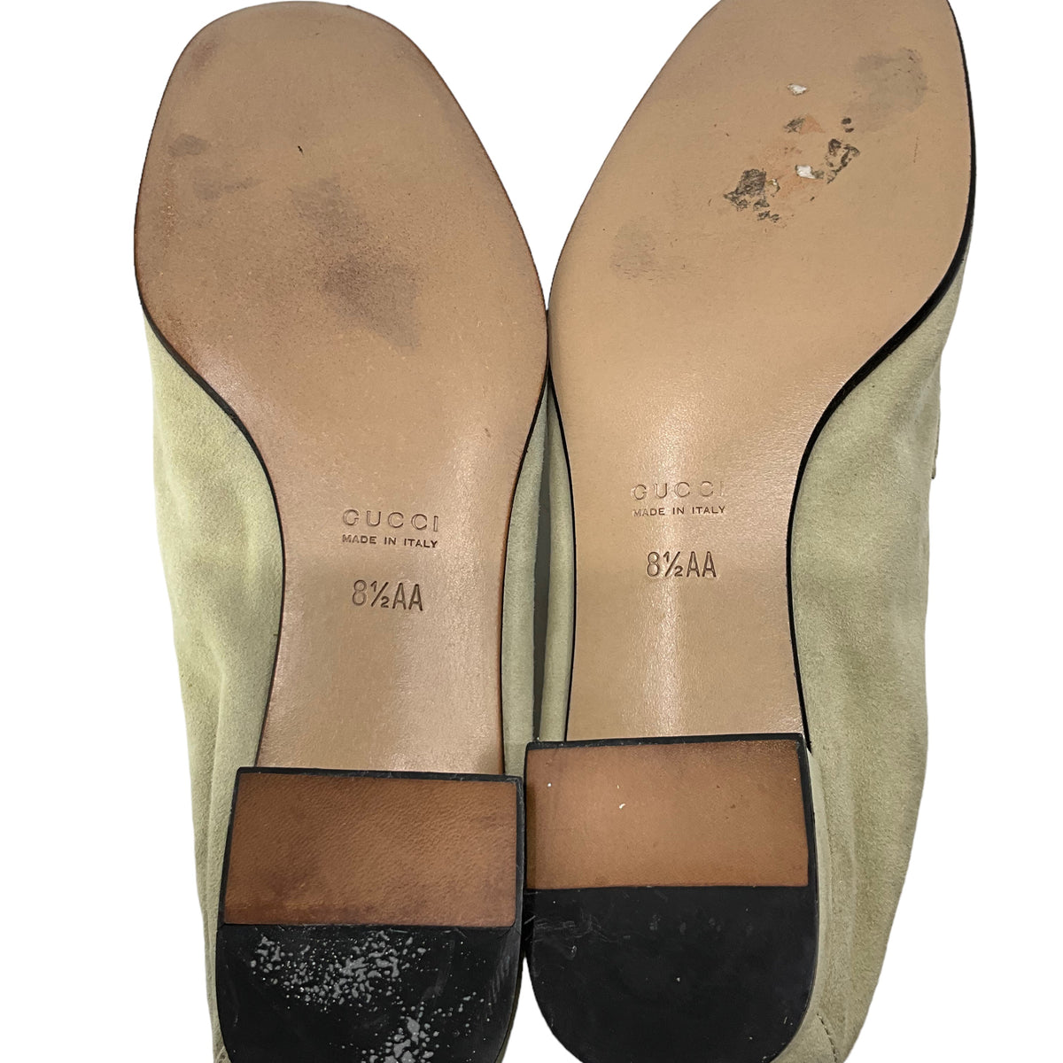 Gucci Beige Suede Loafers Size 8.5