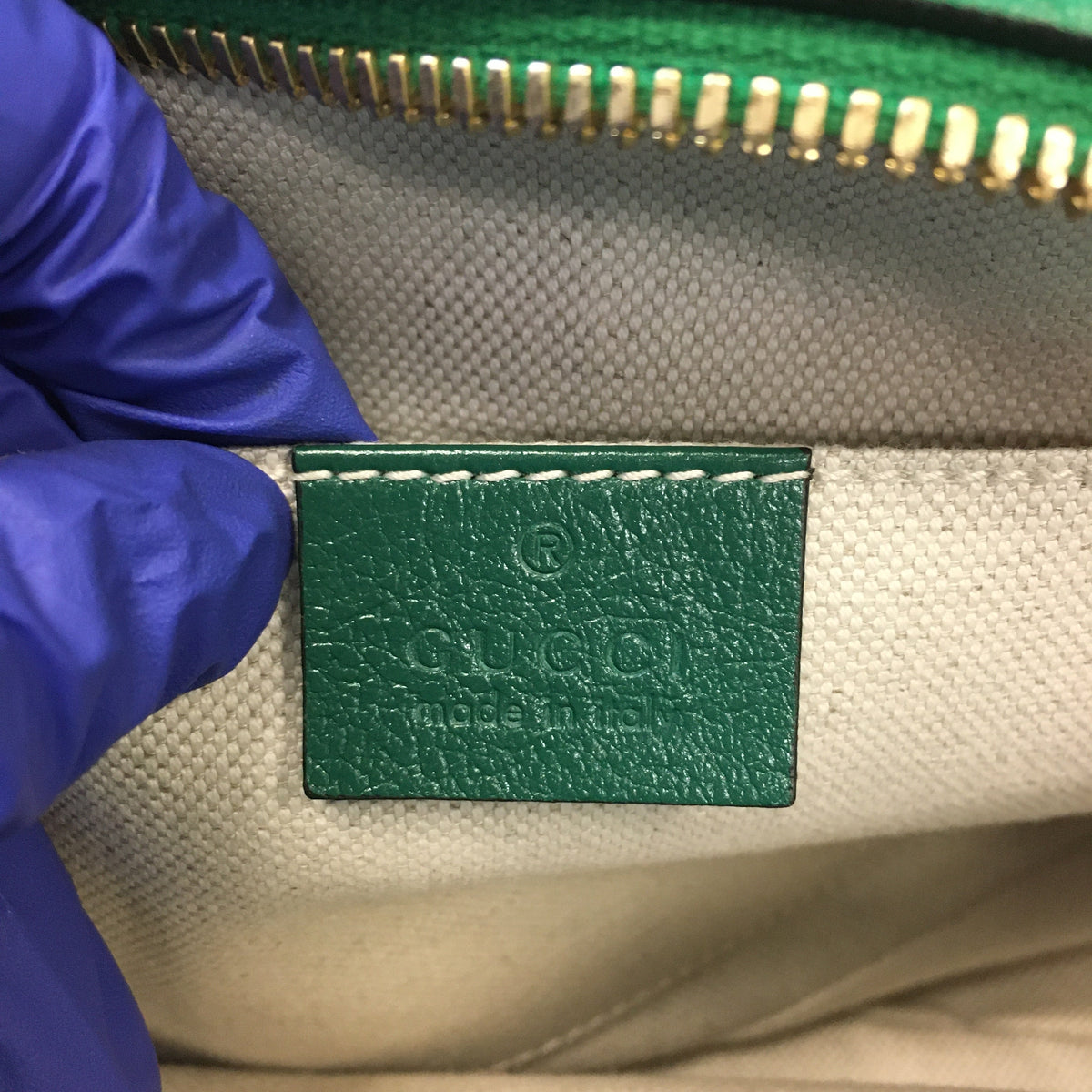 Gucci Green Leather Marmont Camera Bag Sku# 68878