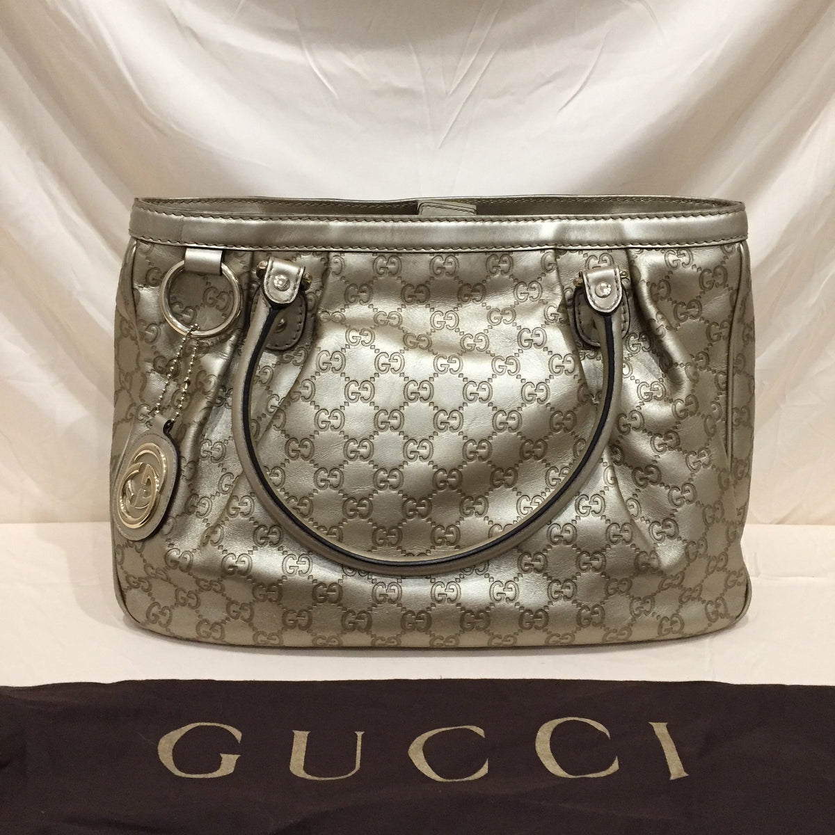 Gucci Gold GG Leather Tote Sku# 71962