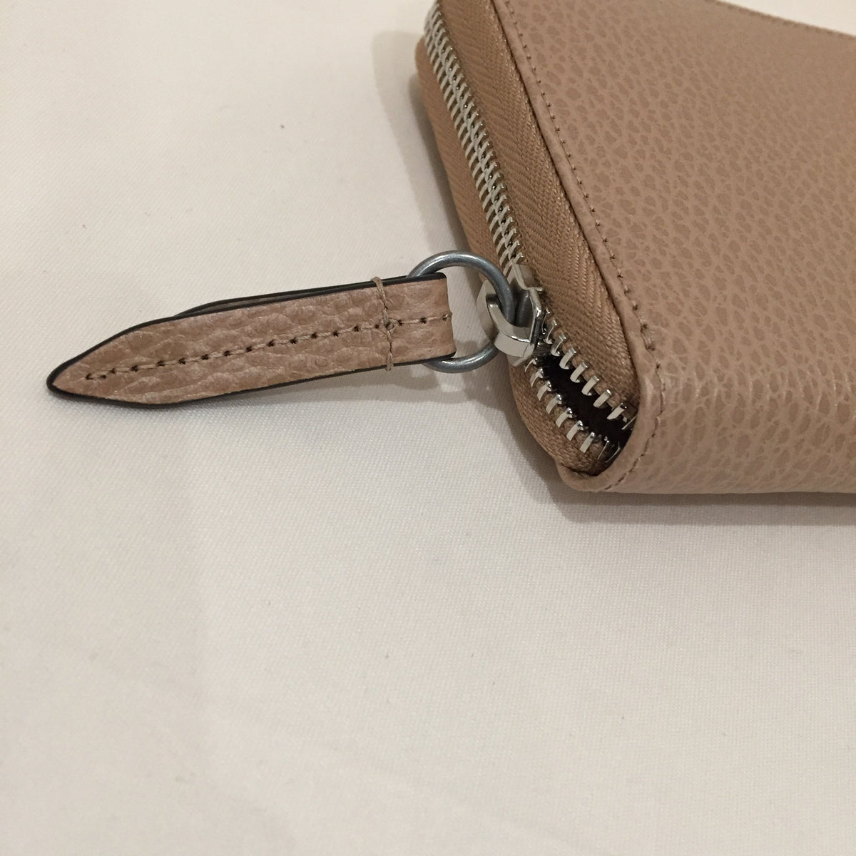 Gucci GG Mocha Beige Zippy Long Wallet Sku# 71976