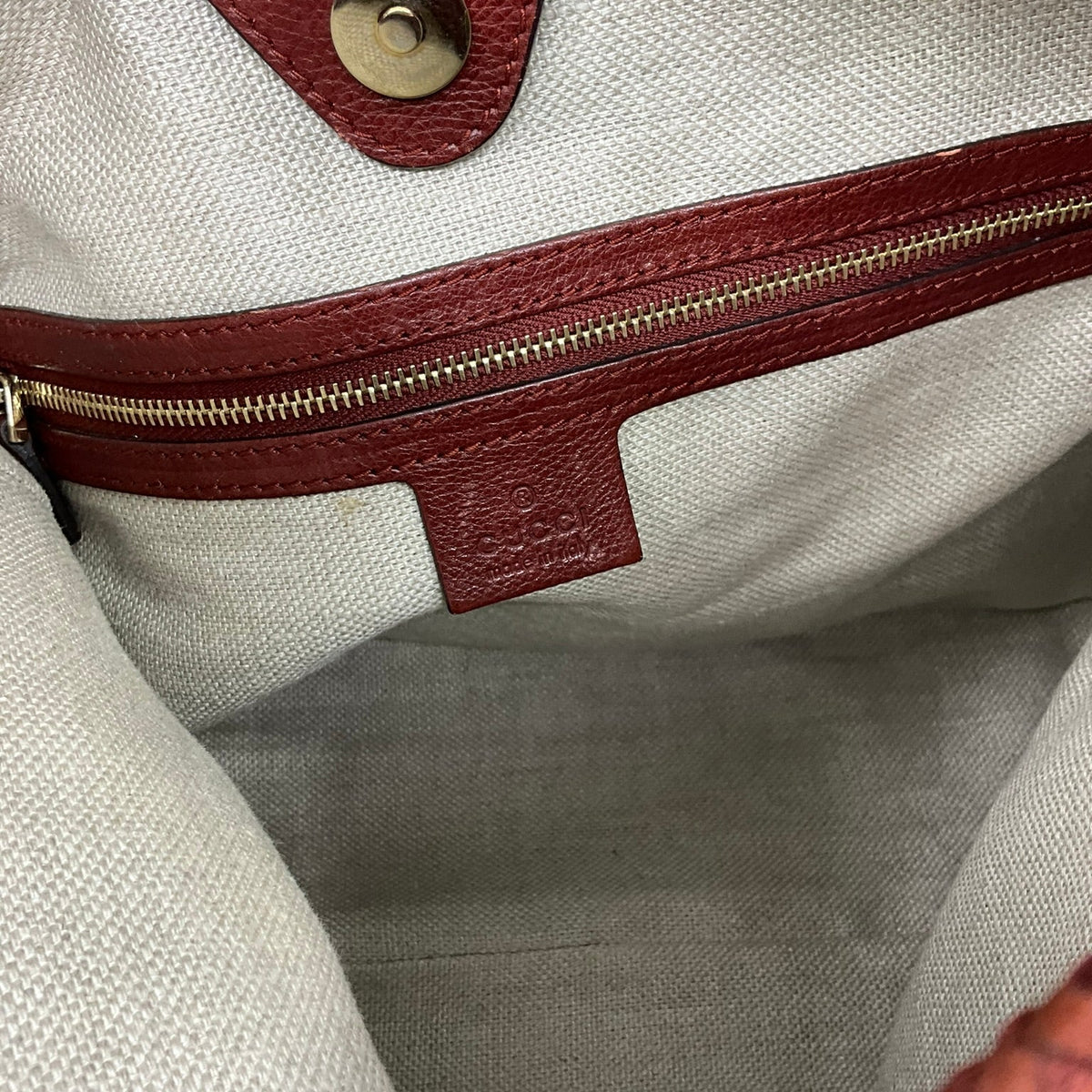 Gucci GG Canvas Marrakech Medium Leather Shoulder Bag