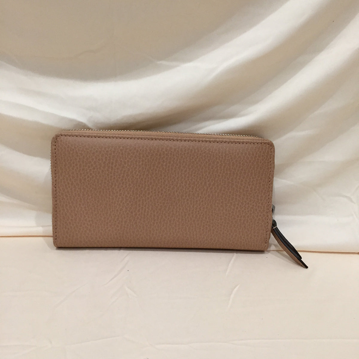 Gucci GG Mocha Beige Leather Zippy Long Wallet Sku# 71977