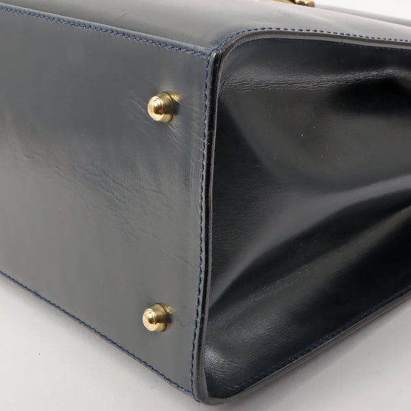 Gucci Lady Lock 2Way Bag Navy
