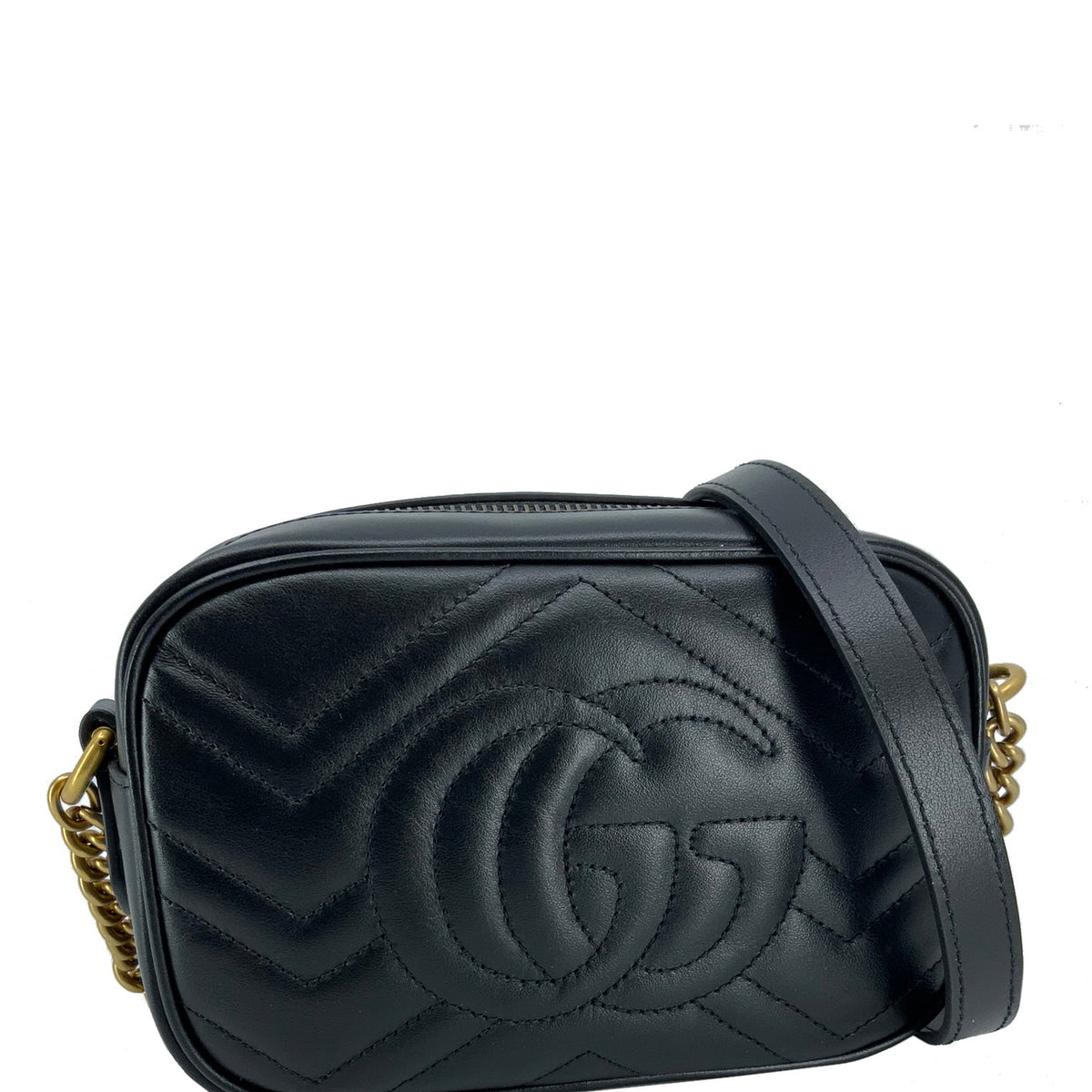 Gucci GG Marmont Mini Matelassé Crossbody Bag NEW