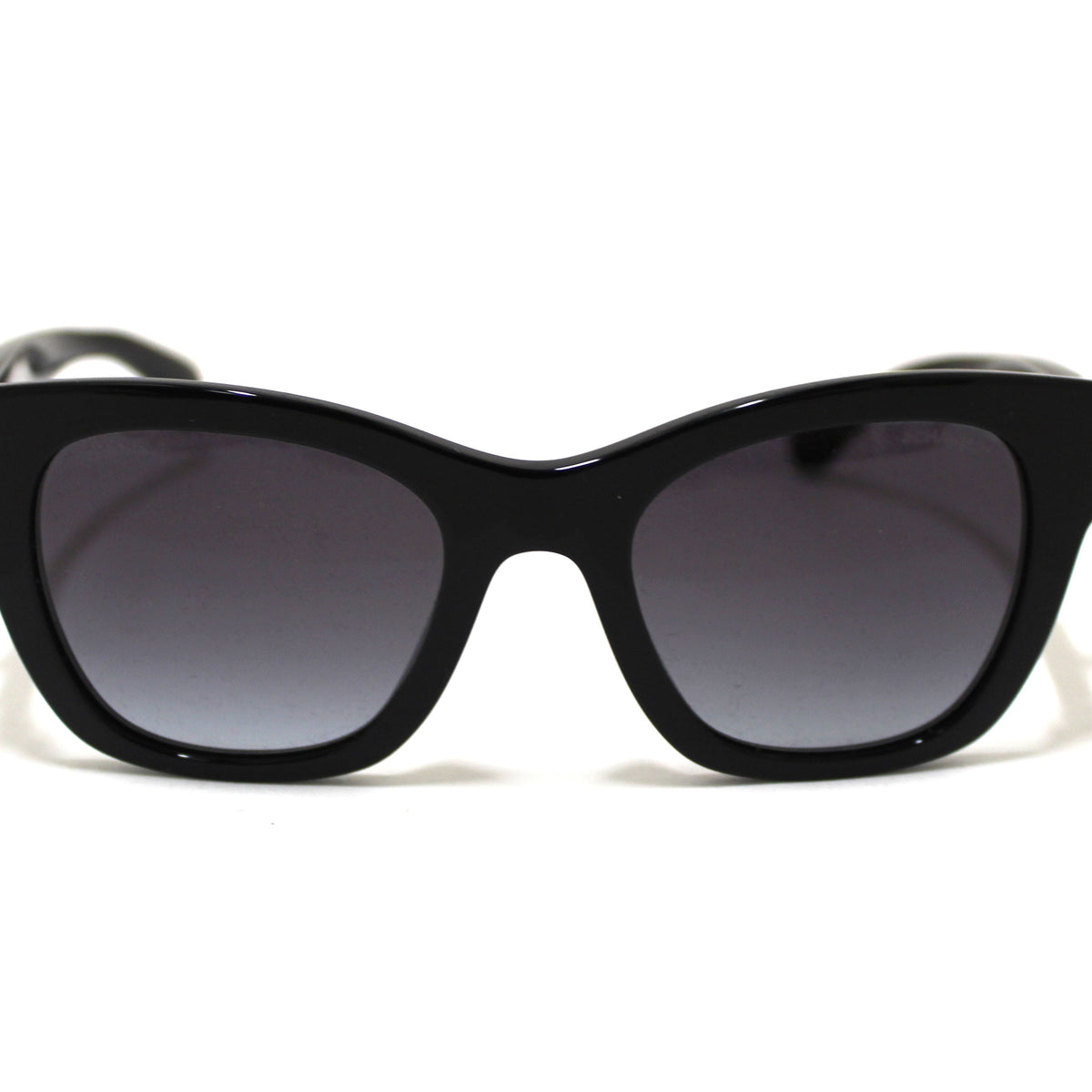Top Quality Chanel Black Polarized Charms Pearl Square Sunglasses 5479A