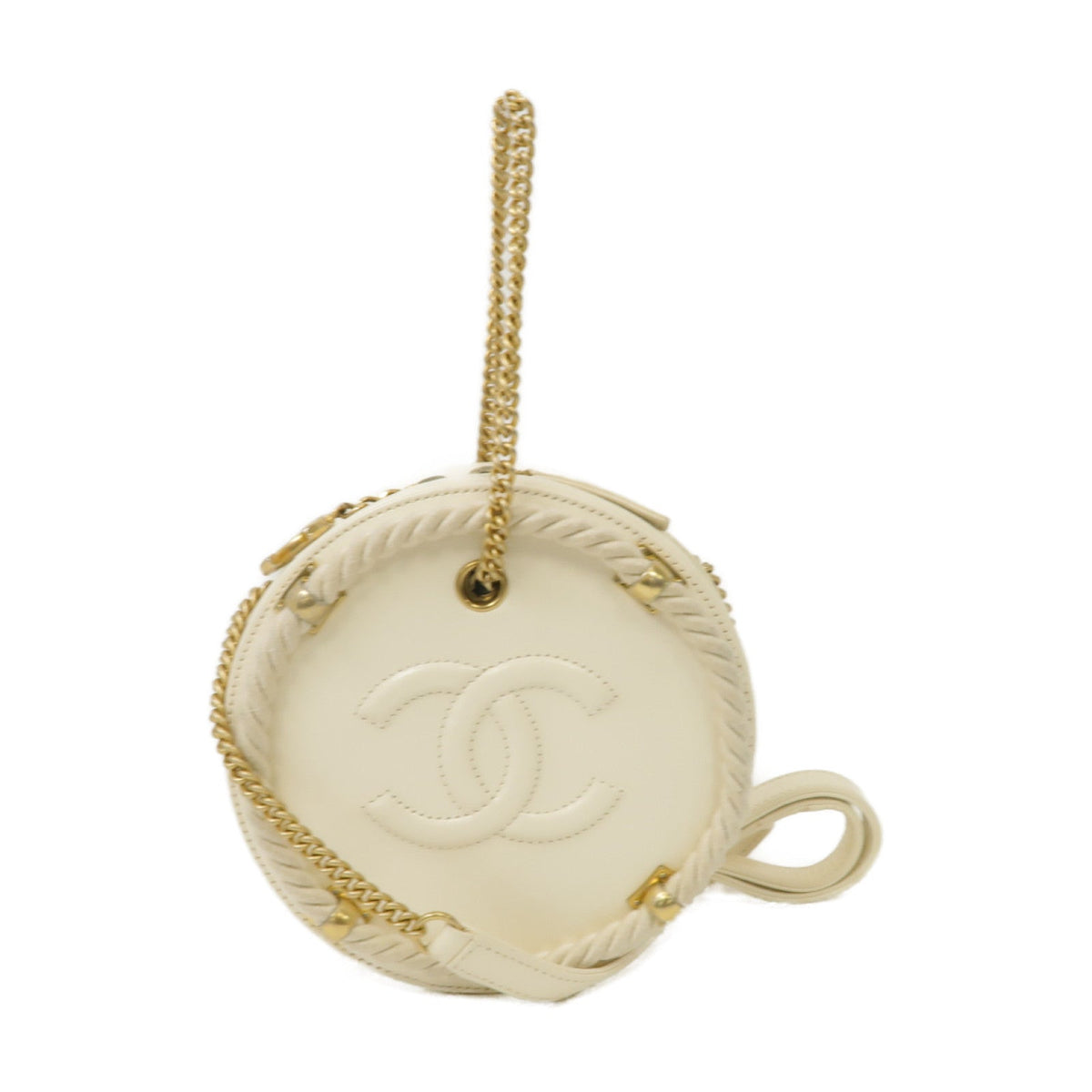 Chanel „ÄêÊøÄÊ∏õÂÑ™ÊÉ†„ÄëËè±Ê†ºÁæäÁöÆÁöÆÈù©2 Way Shoulder BagÈáëÊâ£ÔøΩÁ±≥Ëâ≤