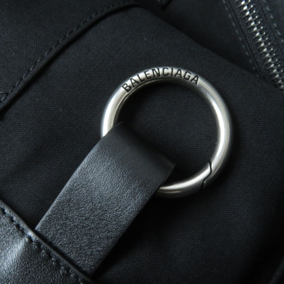 balenciaga JUMBO Logo Tote Bag Ivory Black