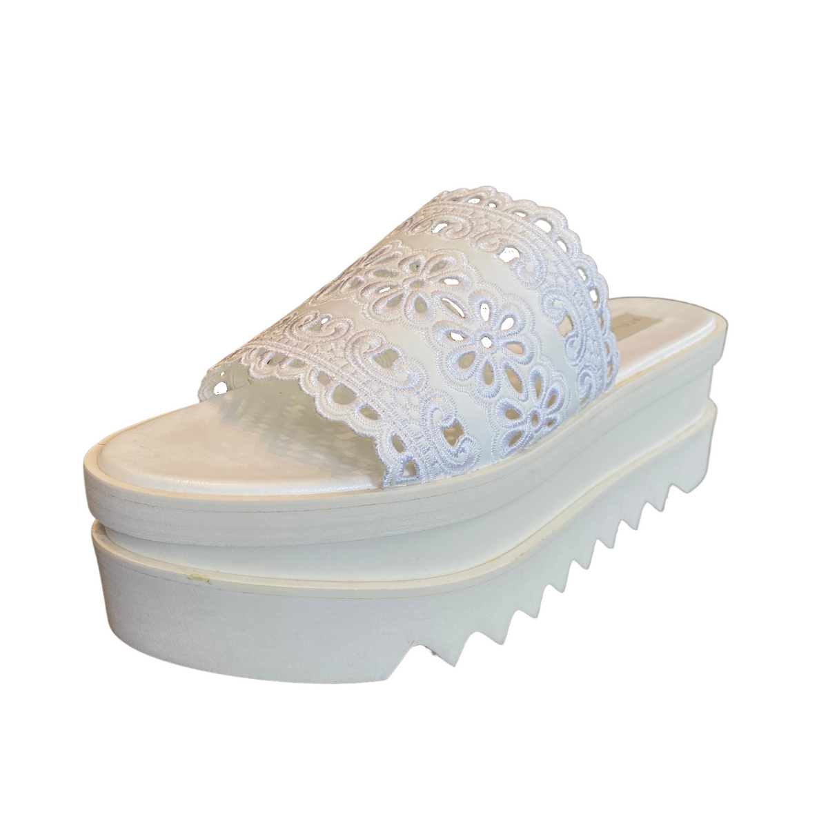 Stella McCartney White Platform Slides |9|IT39|