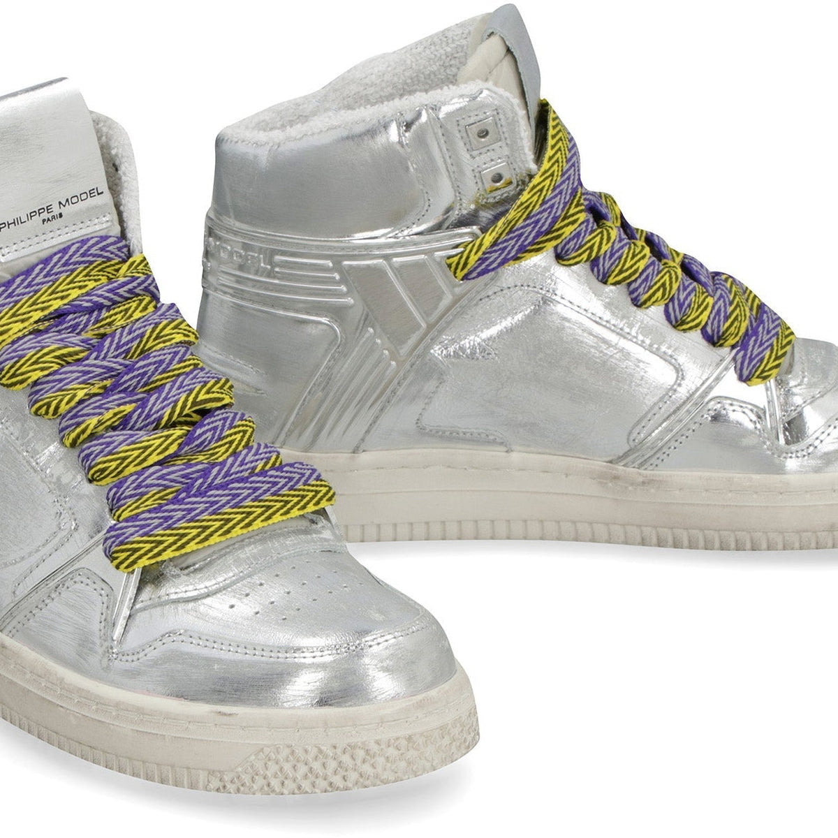 LA GRANDE WOMAN LEATHER HIGH-TOP SNEAKERS