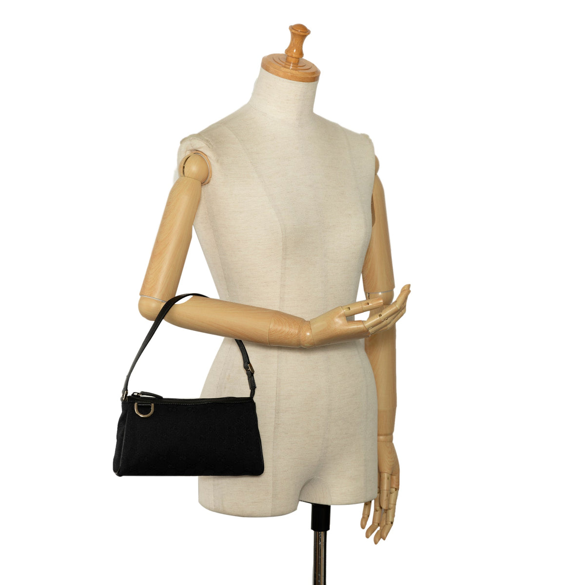 GUCCI GG Canvas Abbey D-Ring Baguette