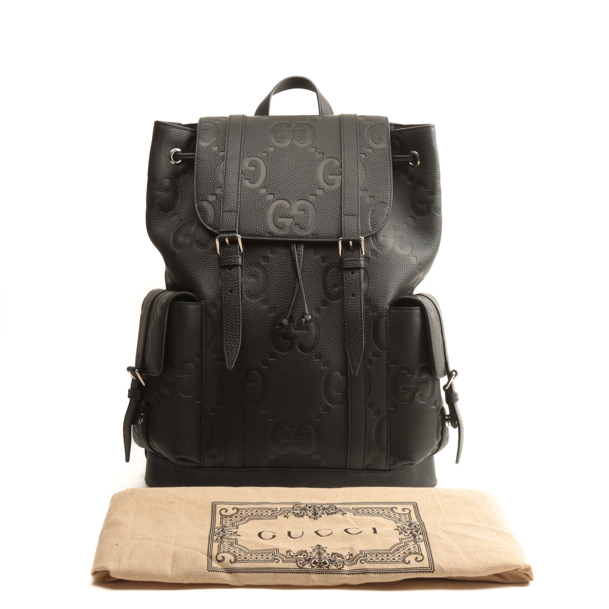GUCCI Jumbo GG Backpack - Black