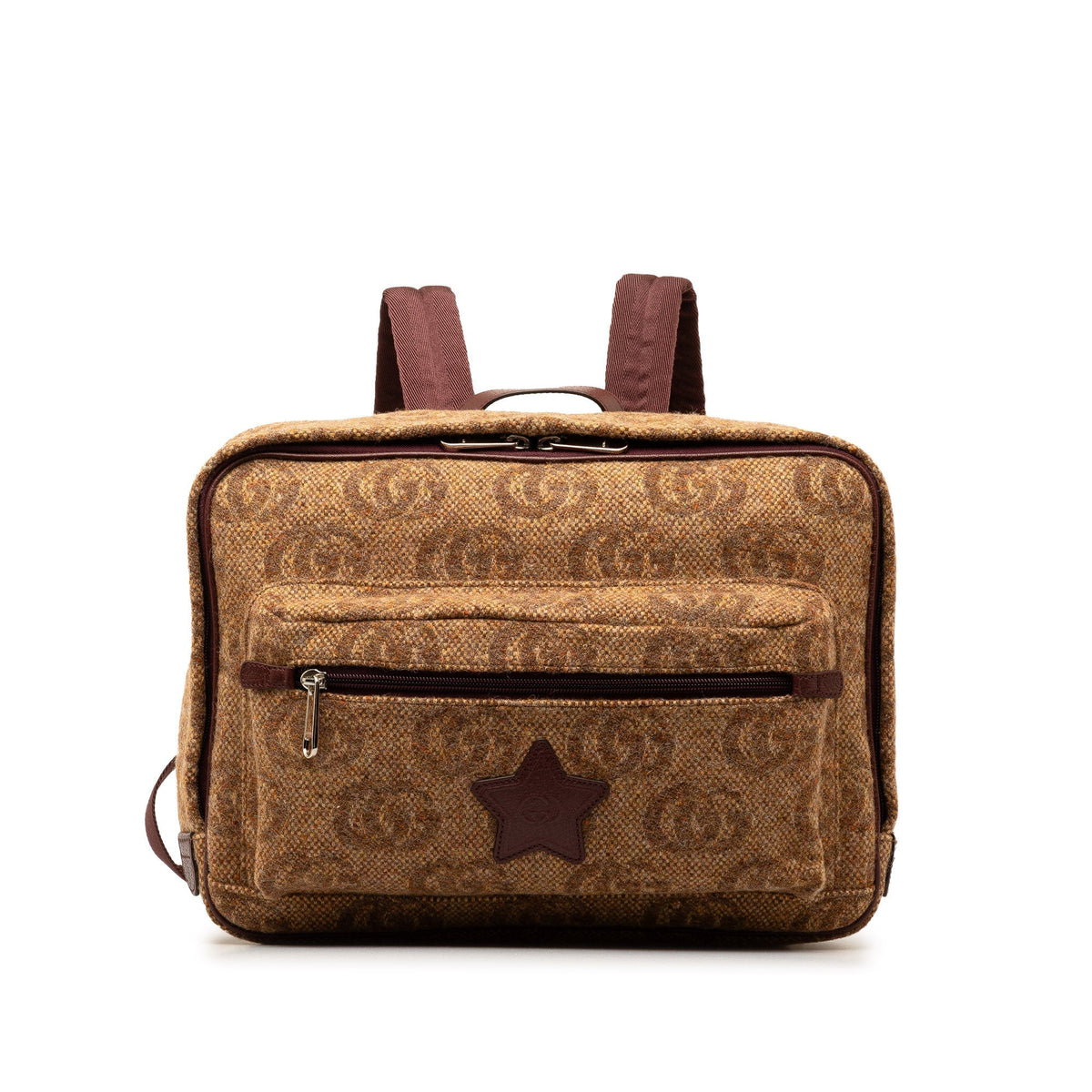 GUCCI Kids Double G Wool Backpack
