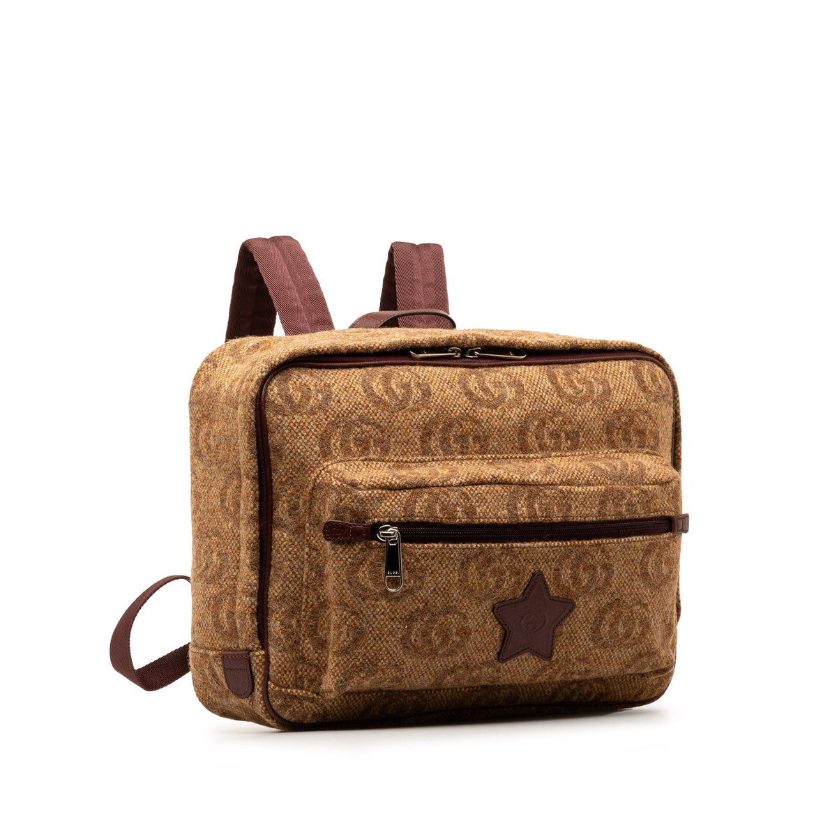 GUCCI Kids Double G Wool Backpack