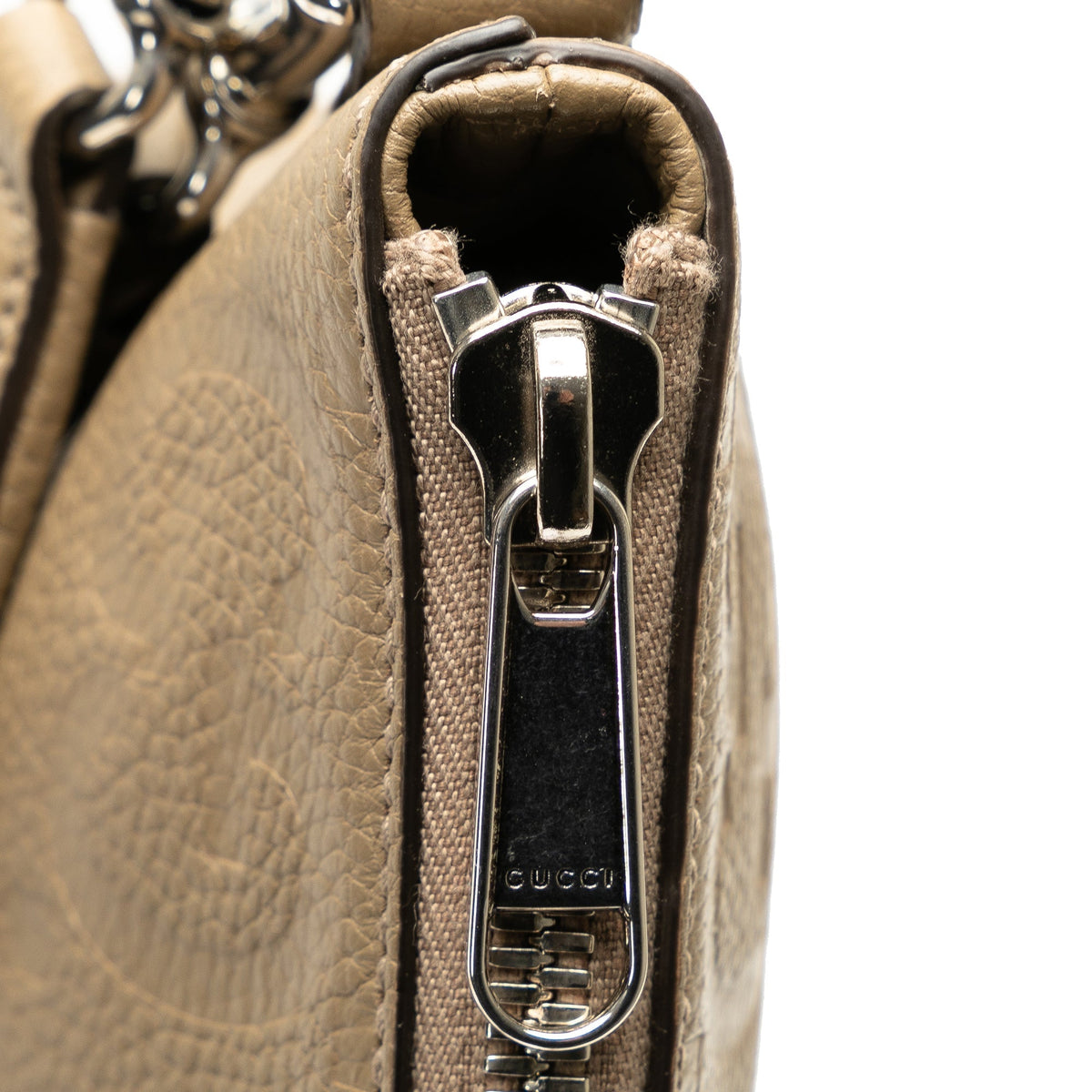 GUCCI Medium Jumbo GG Embossed Messenger Bag