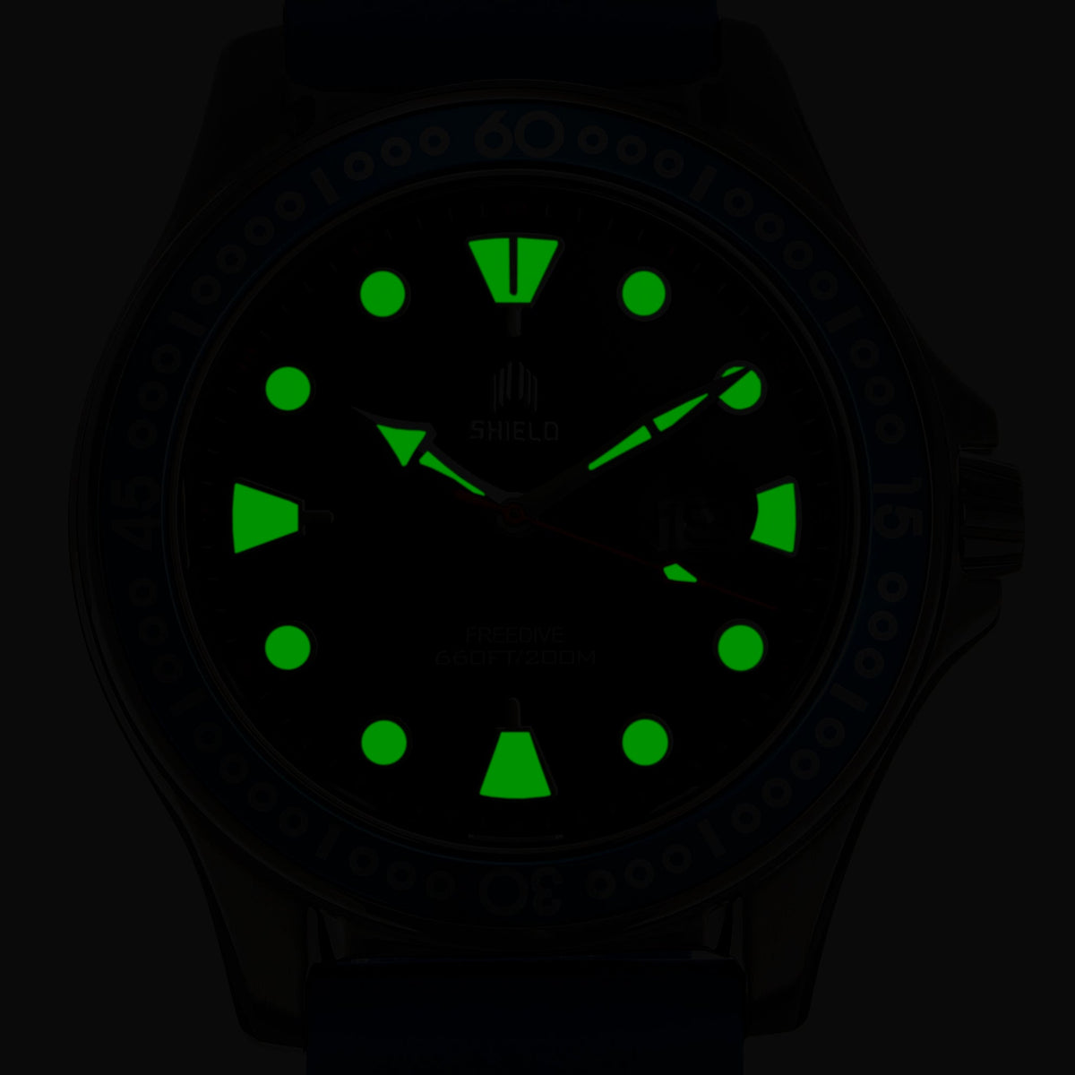 Shield Freedive Strap Watch w/Date