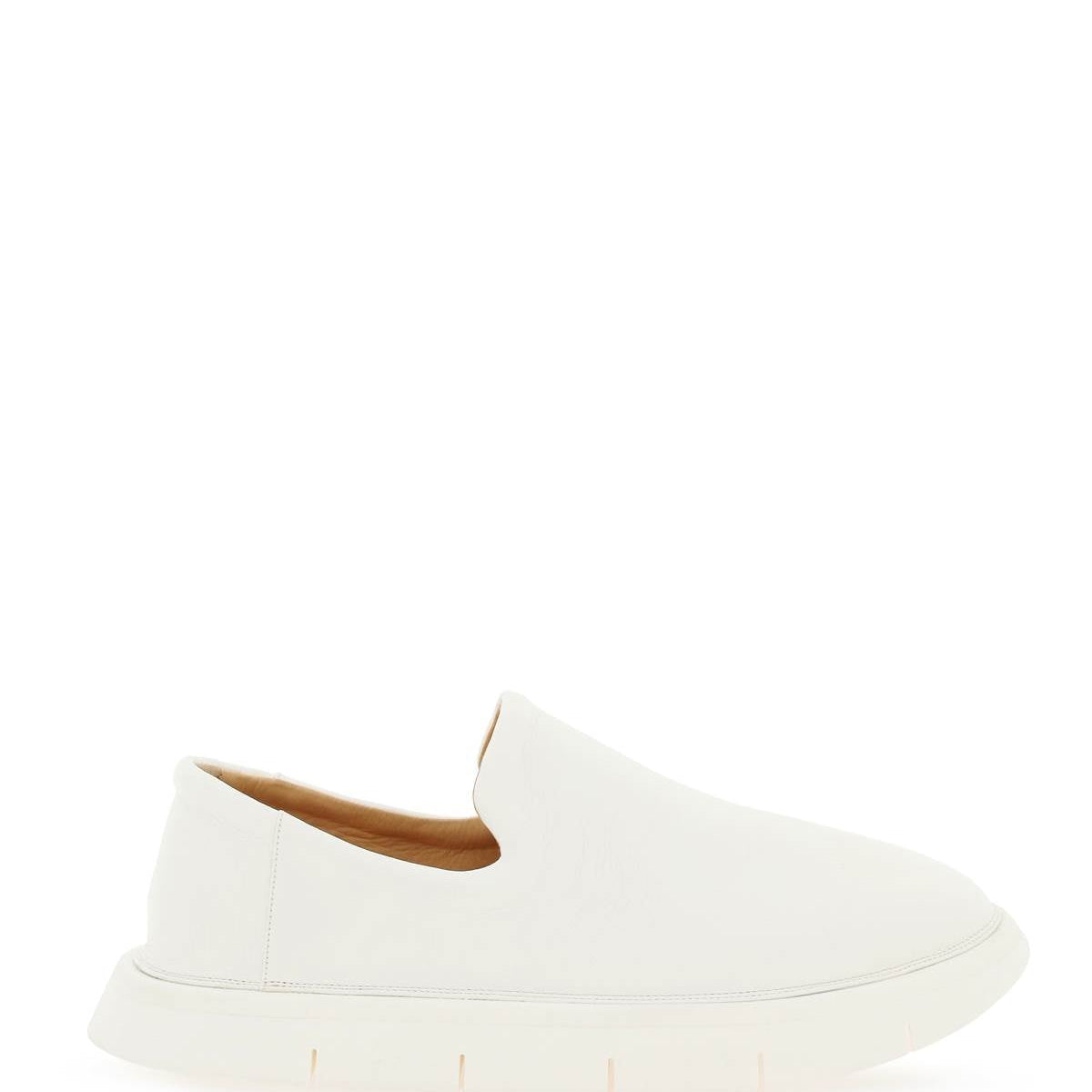MARSELL 'INTAGLIATA' GRAINED LEATHER SLIP-ON SHOES