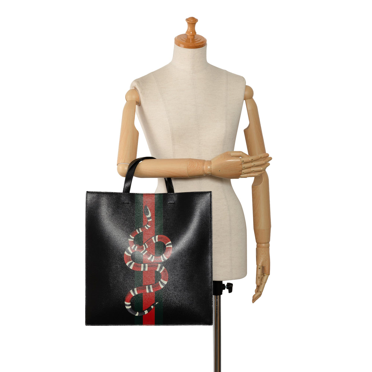 GUCCI Kingsnake Web Tote Tote Bag